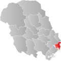 Kart over Porsgrunn