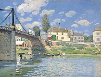 Alfred Sisley, Villeneuve-la-Garenne'deki köprü, 1872, Metropolitan Museum of Art