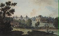Painting. F.Ya.Alekseev. Panoramic view of Tsatitsyno. 1800