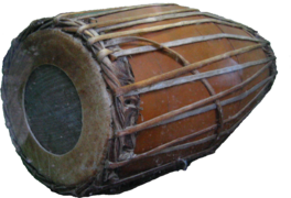 Mridangam danborra, Indiako karnatiko musikatik.