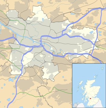 Mapa konturowa Glasgow