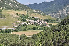 A general view of the village of Lambruisse
