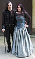 En 2004, couple gothique au festival Wave-Gotik-Treffen de Leipzig