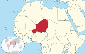 Nigeri asendikaart