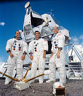 Apollo 12 – v. l. n. r. Pete Conrad, Richard Gordon, Alan Bean