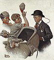Boy and Baby Carriage (1916, primeira capa da Saturday Evening Post)
