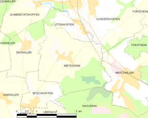 Poziția localității Mietesheim