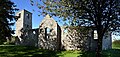 Les ruines de l'église Saint-Martin de Rideauville.