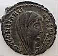 Divusprägung für Constantinus I., Portraitseite