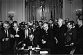 1964 - Lyndon Johnson signing the Civil Rights Act