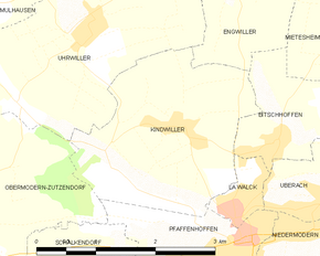 Poziția localității Kindwiller