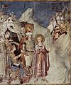 Sankta Martino sin deturnas de la vivo kavalira de Simone Martini, 1317–1319, Sankta Francisko, Assisi