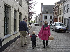 Buren, Herenstraat and the Rodeheldenstraat in the background.