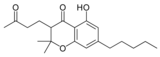 Strukturformel Cannabichromanon