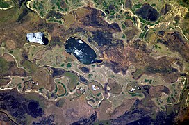 Satalitski prikaz močvare Iberá, koja se prostire između 15.000 i 25.000 km, druga je po veliči u svijetu.