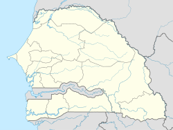 Location of Dakar,Senegal