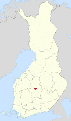 Location of Uurainen in Finland