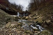 Lower falls of the Chedoke Creek in Hamilton, Ontario Canada