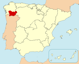 Provincia di Ourense – Localizzazione