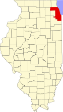 Location within Illinois