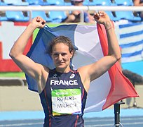 Mélina Robert-Michon aux Jeux olympiques de Rio de 2016.