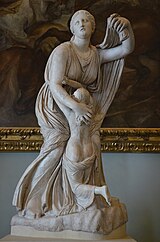 Статуа на Ниоба во галеријата „Уфици“, Фиренца