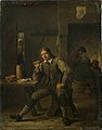 "Fumador recolzat a la taula" (1643), del pintor neerlandès David Teniers el Jove.