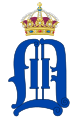 Monogramme du roi Oscar II de Suède.