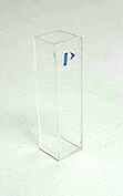 A quartz cuvette