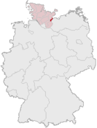 Lokasi Lübeck di Jerman