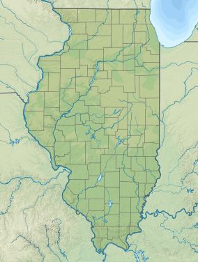 Illinois, with marker in the middle of Peoria County