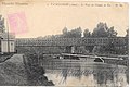 Le pont ferroviaire au-dessus du canal (carte postale).