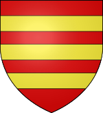 Blason de la commune des Herbiers: De gueules aux trois fasces d'or.