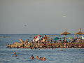 Miramar (Córdoba), la spiaggia in estate.