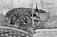 Bissingen im Kartenschnitt 1682/84