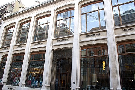 Facade of the former Magasins Waucquez, now the Belgian Comic Strip Center, Brussels (1905)