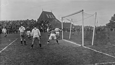 Action de jeu lors d'un match de football