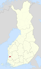 Localisation d'Ulvila en Finlande