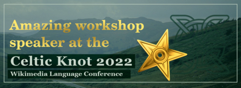 Workshop speaker at the Celtic Knot Conference 2022