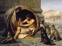 Le philosophe grec Diogène de Sinope représenté par Jean-Léon Gérôme (1860)