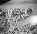 Luftbild der zerstörten Abtei