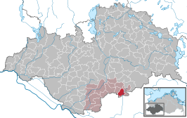 Kaart van Dambeck (Ludwigslust)