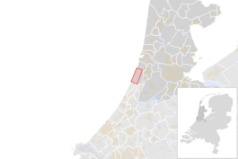 Locatie van de gemeente Zandvoort (gemeentegrenzen CBS 2016)