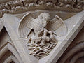 Pélican symbolique, cathédrale Saint-Étienne de Metz.