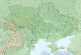 Map showing the location of Gorgany Nature Reserve