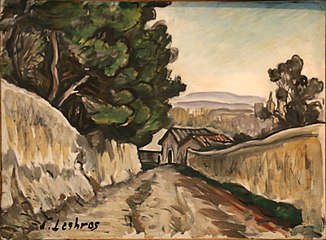 Alfred Lesbros, Street in Villeneuve-lès-Avignon.