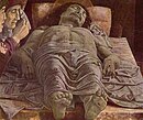 А. Мантенья. Мёртвый Христос. Ок. 1500. Холст, темпера. Пинакотека Брера, Милан