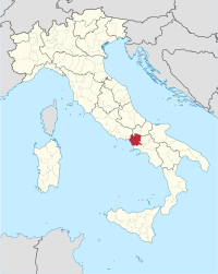 Položaj Provincije Caserta u Italiji