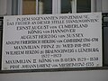 Göttinger Gedenktafel für acht adelige Bewohner (Prinzenstraße 2)