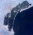 A laguna de Veneza vista de satélite